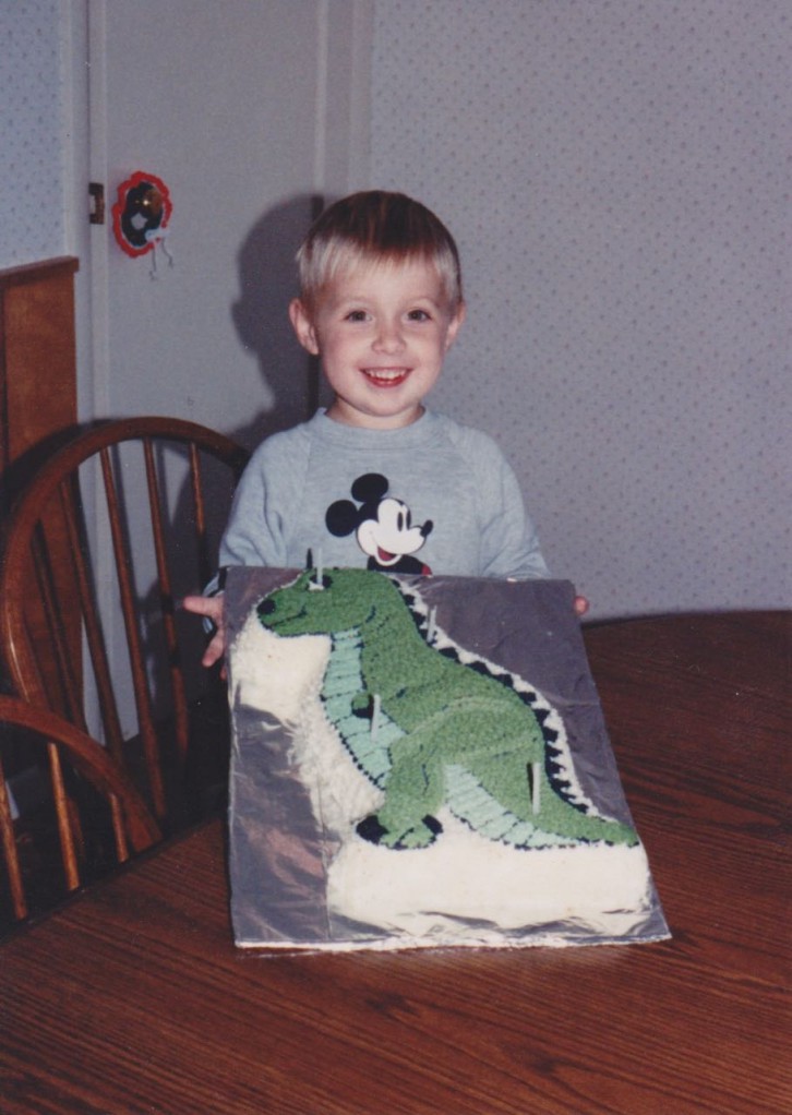 Larry dinosaur cake 4 years old